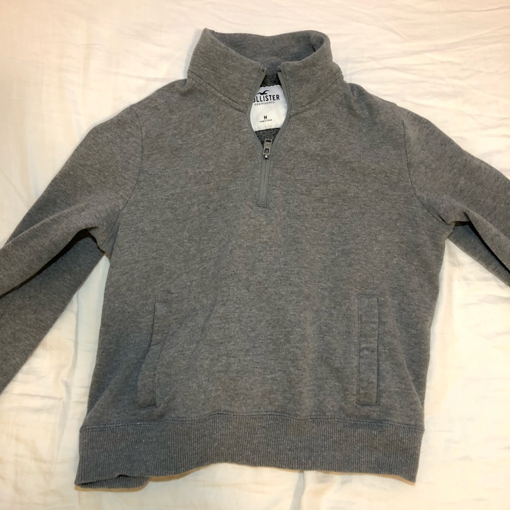 Hollister quarter zip sweatshirt